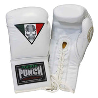 Punch BOXING GLOVES - Mexican™ LUCKY 13 -  WHITE