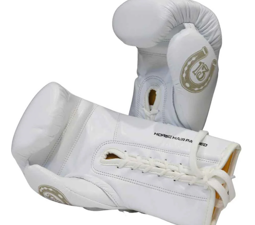 Punch BOXING GLOVES - Mexican™ LUCKY 13 -  WHITE