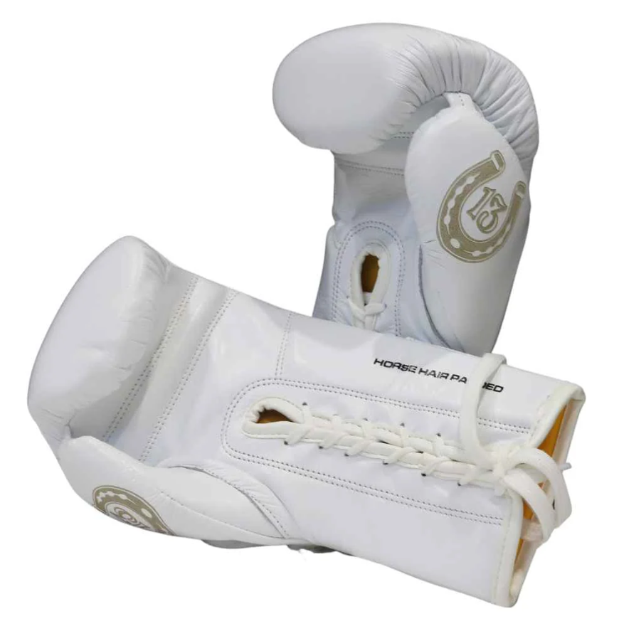 Punch BOXING GLOVES - Mexican™ LUCKY 13 -  WHITE