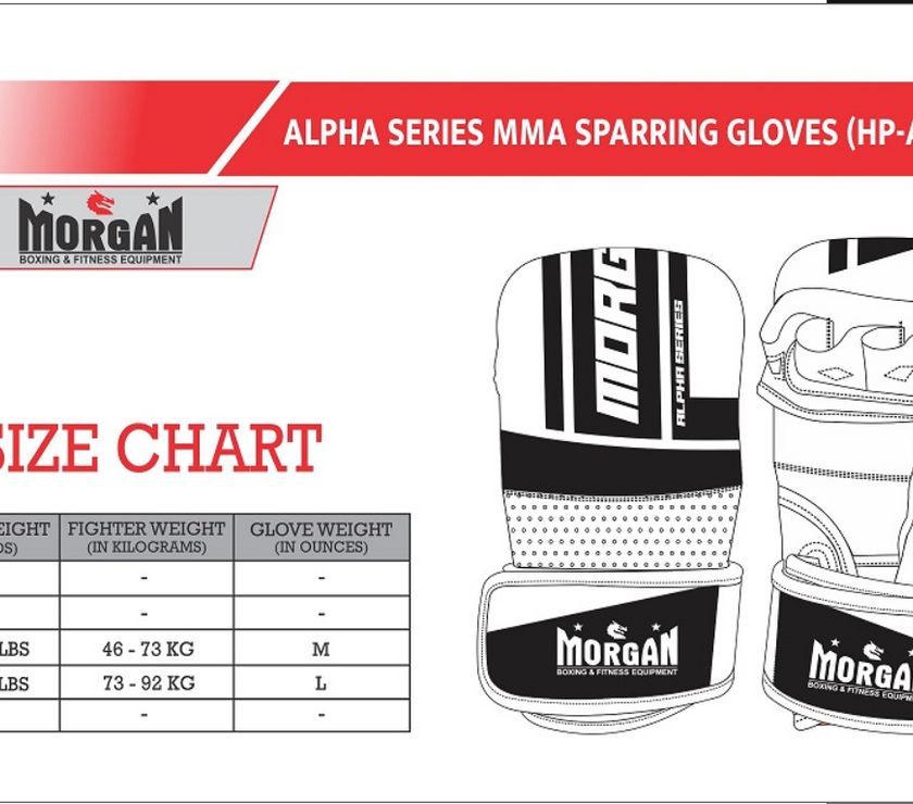 Morgan Alpha Series MMA Sparring Gloves