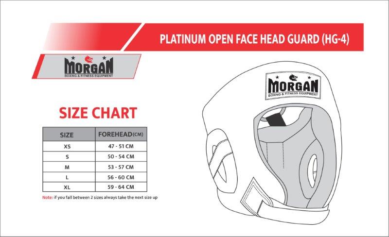 Morgan V2 Platinum Leather Head Gear - Blue