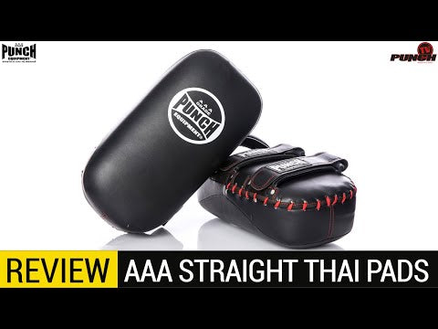 Punch AAA Straight Black Thai Pads