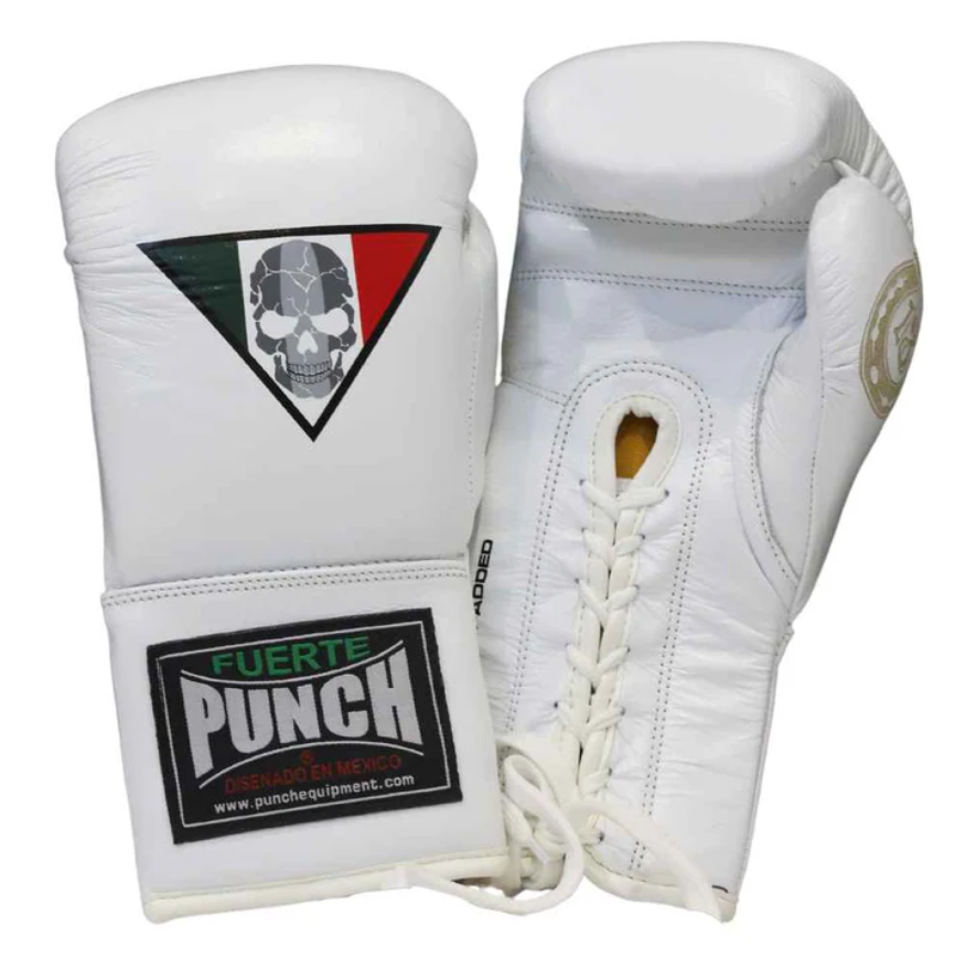 Punch BOXING GLOVES - Mexican™ LUCKY 13 -  WHITE