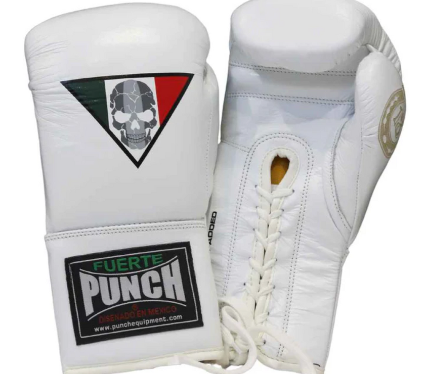 Punch BOXING GLOVES - Mexican™ LUCKY 13 -  WHITE