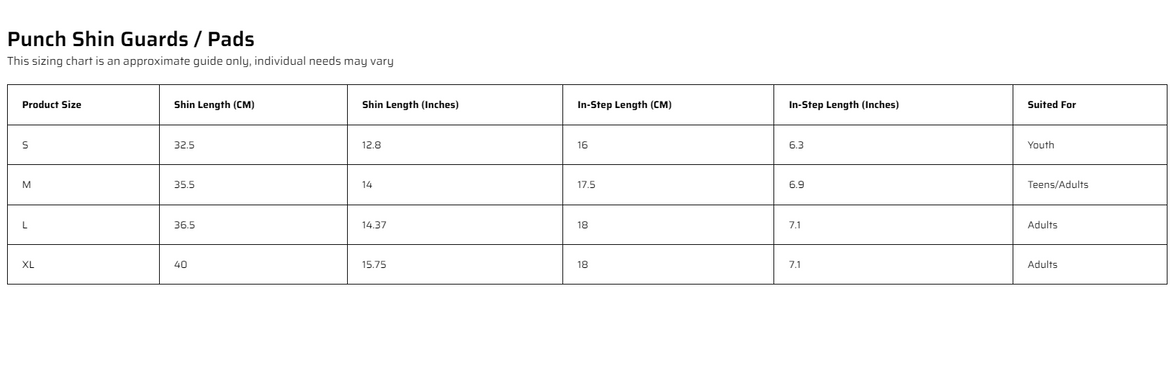 Punch Shinpads