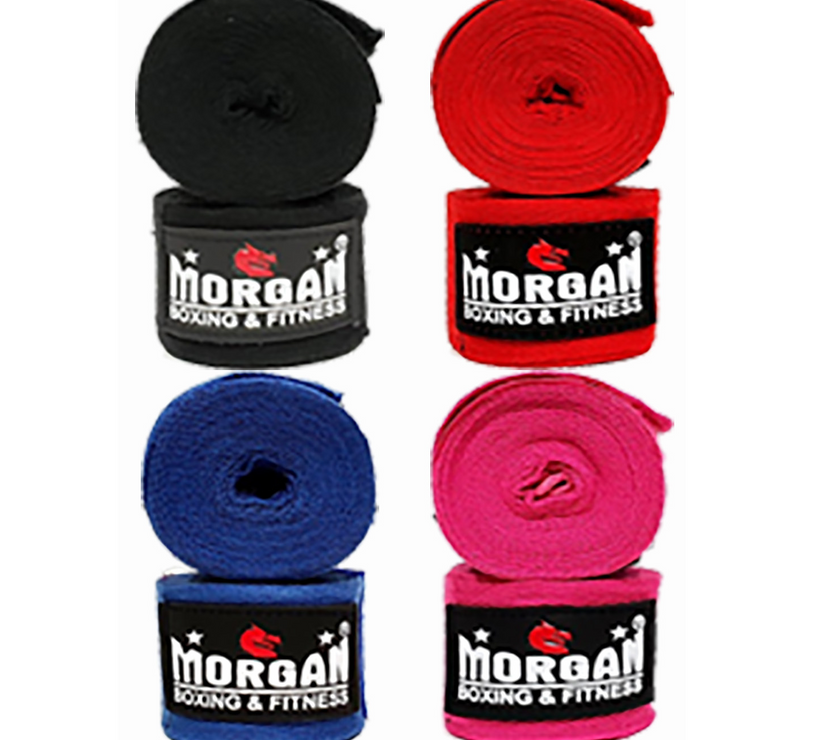 Morgan Cotton Boxing Hand Wraps - 4 metre pair