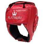 Morgan Platinum Leather Head Gear - Red