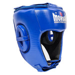 Morgan Platinum Leather Head Gear - Blue