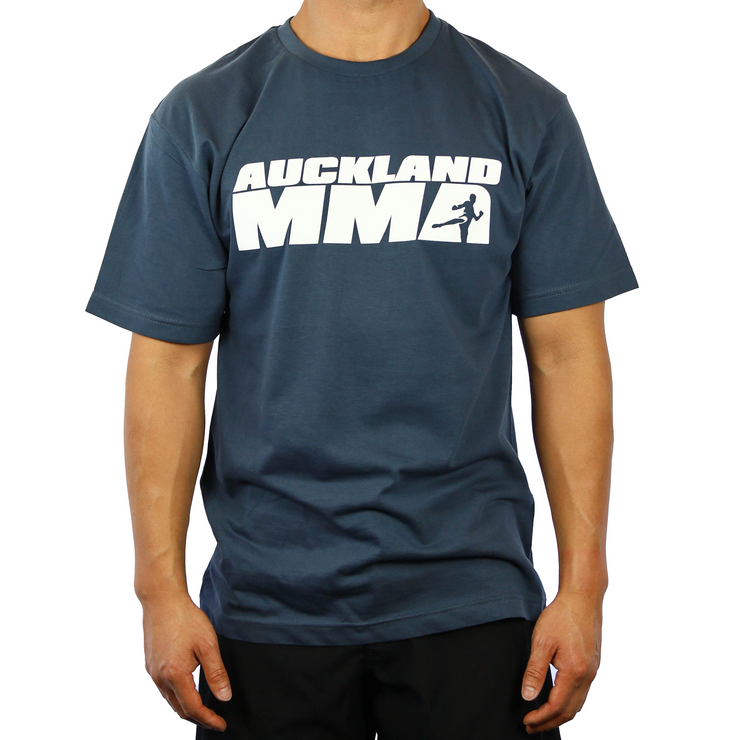 Auckland MMA New Logo Premium Cotton Dark Grey T Shirt