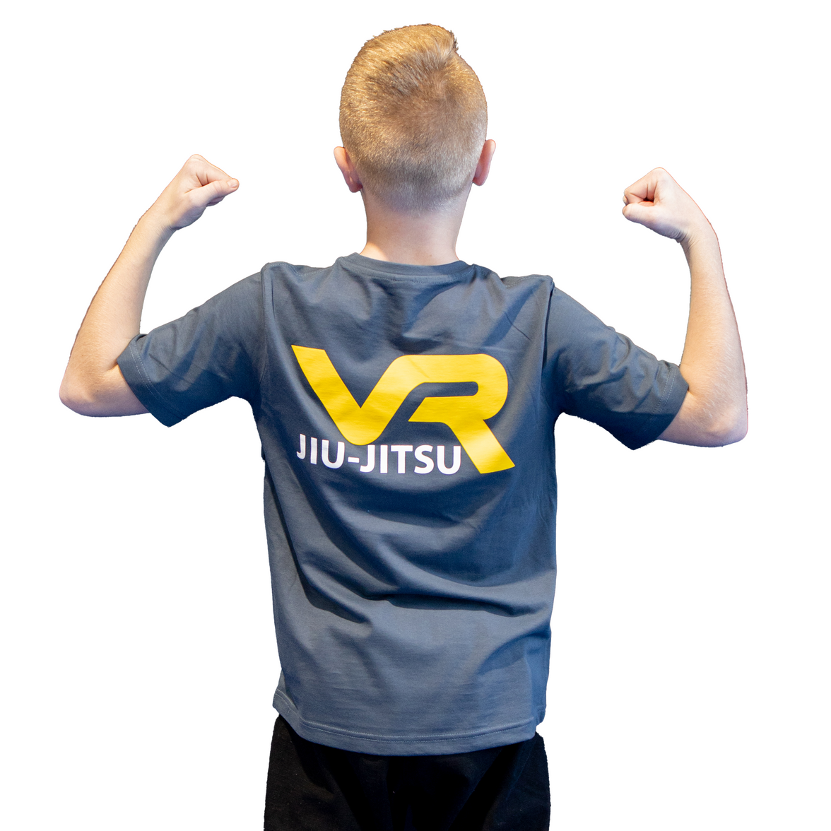 Kids Size - VR Jiu Jitsu Premium Cotton T Shirt - Dark Grey